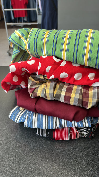 SUPPLY YOUR OWN SHIRTS - CUSTOM BUTTON UP BAG + SCRUNCHIE