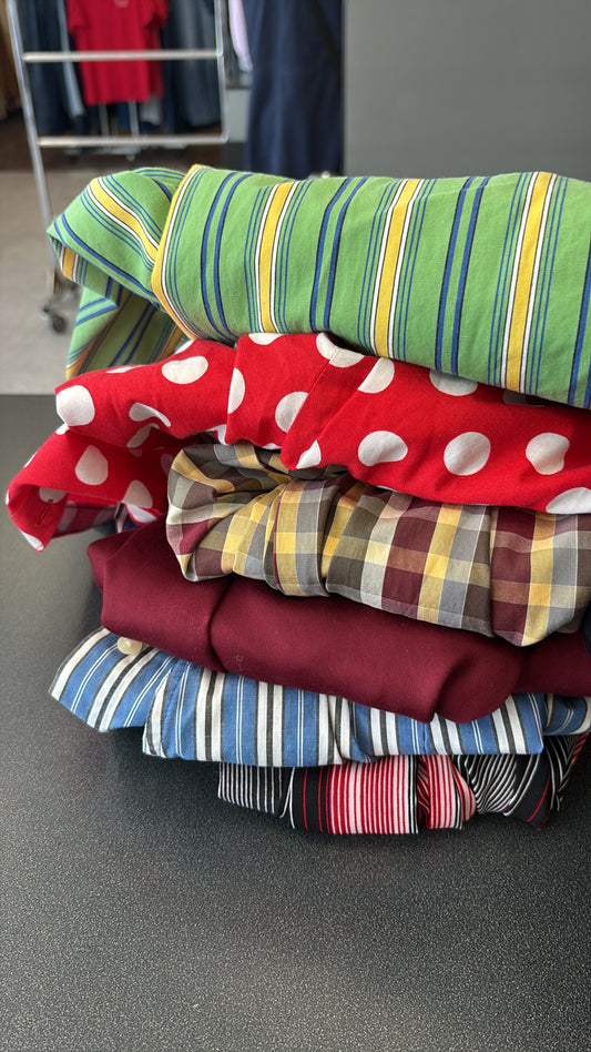 SUPPLY YOUR OWN SHIRTS - CUSTOM BUTTON UP BAG + SCRUNCHIE