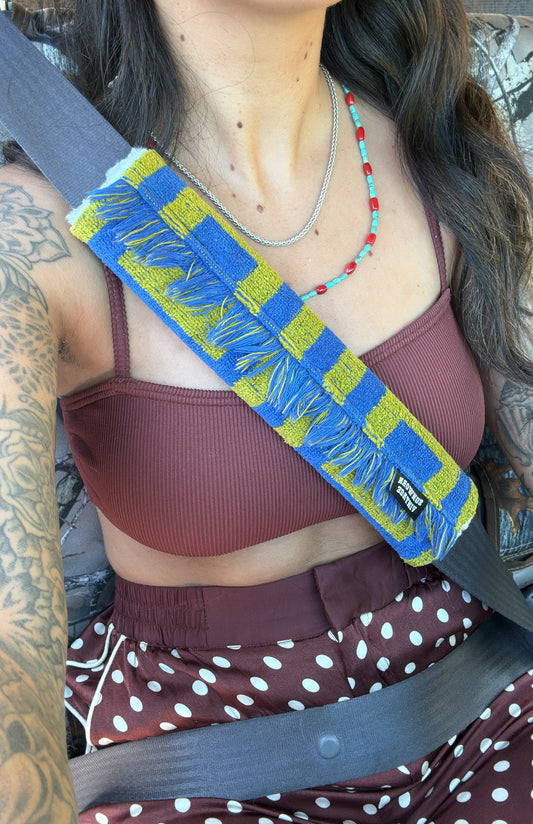 SUPPLY YOUR OWN TOWEL - SUNWORN SEATBELT COVER