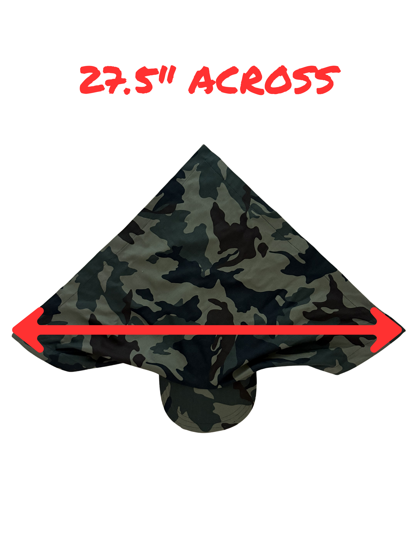 DARK CAMO BANDANA HAT - 27.5"