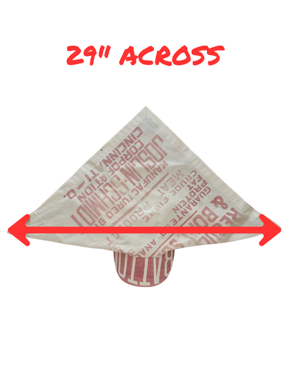 FEEDSACK BANDANA HAT - 29"