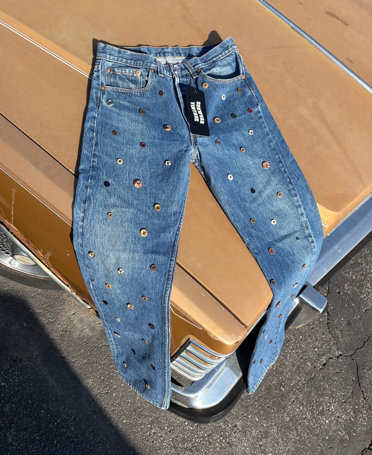 SUPPLY YOUR OWN JEANS - CUSTOM BUTTON DENIM