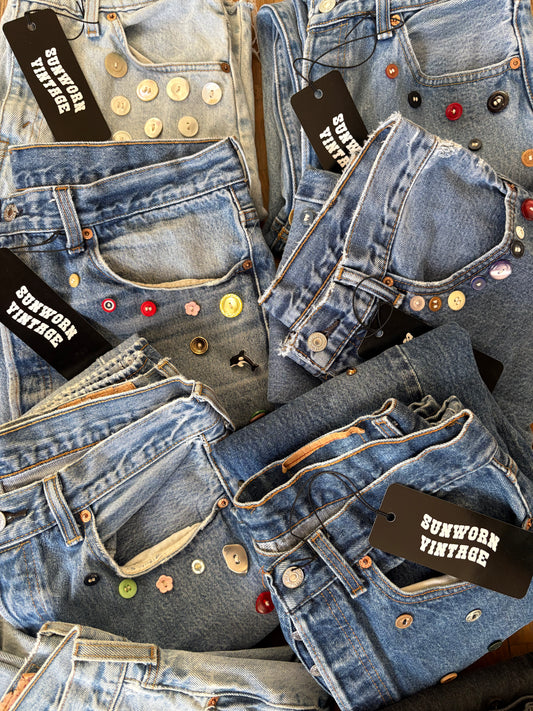 SUPPLY YOUR OWN JEANS - CUSTOM BUTTON DENIM