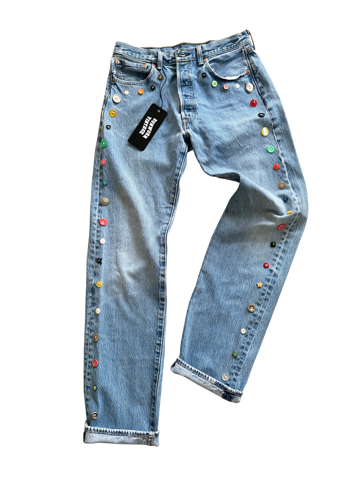 SUPPLY YOUR OWN JEANS - CUSTOM BUTTON DENIM