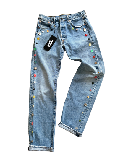 SUPPLY YOUR OWN JEANS - CUSTOM BUTTON DENIM