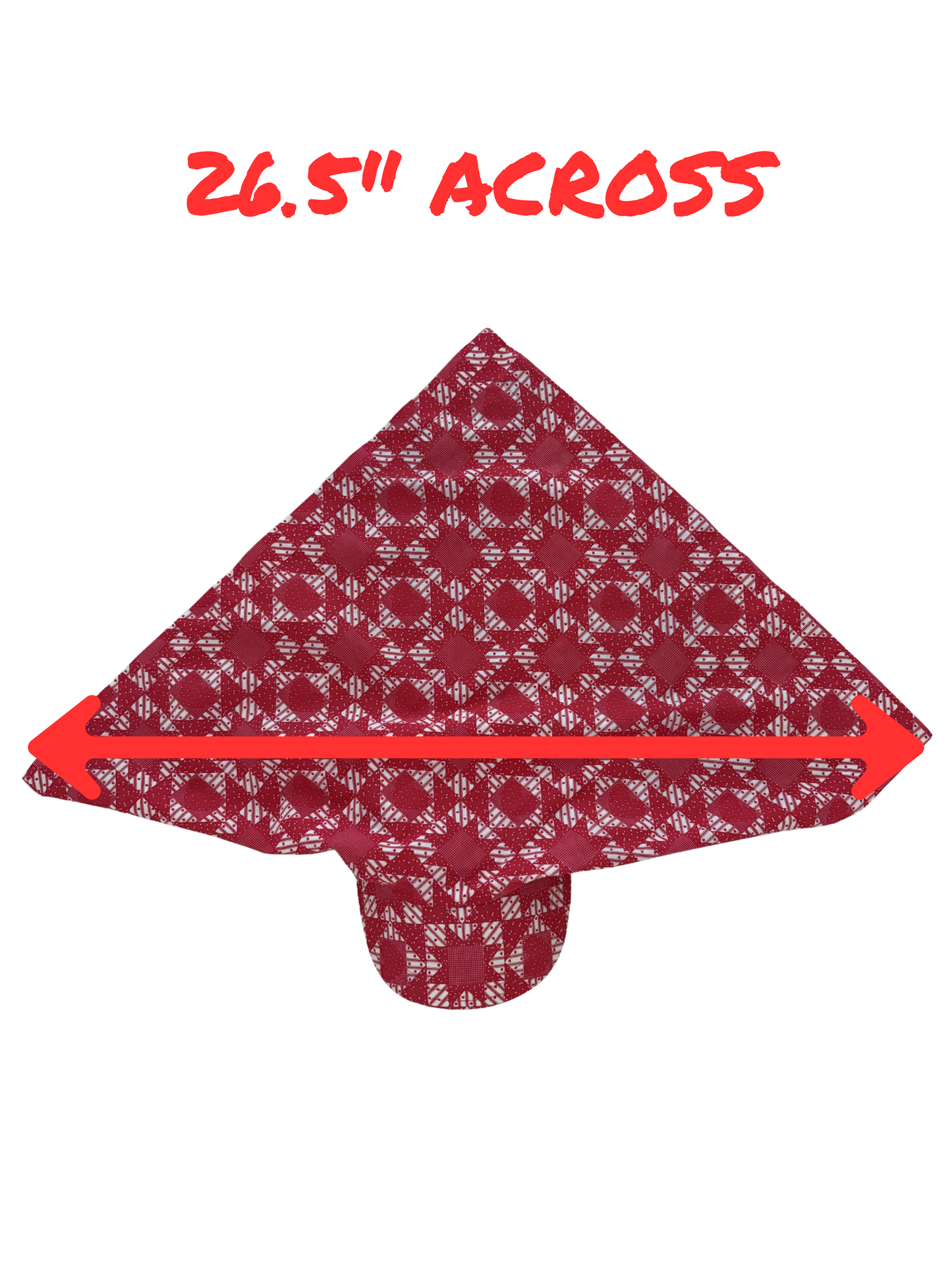 QUILT STAR BANDANA HAT - 26.5"
