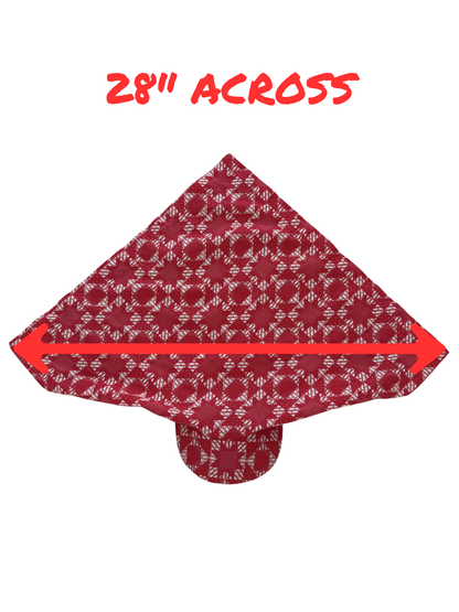 QUILT STAR BANDANA HAT - 28"