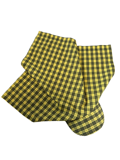 PLAID BANDANA HAT - 27"