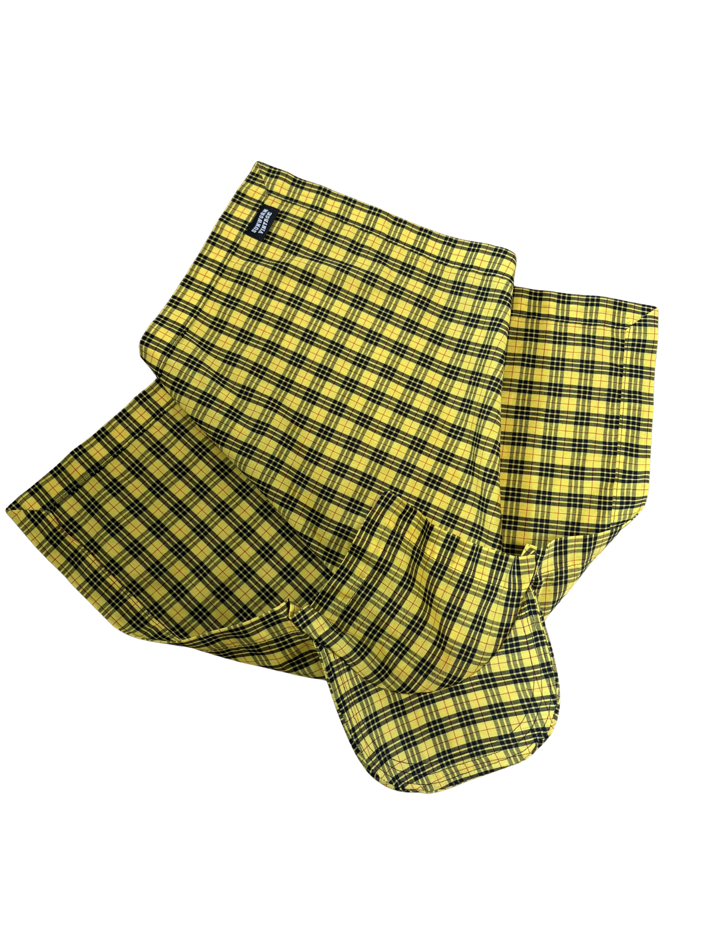 PLAID BANDANA HAT - 27"