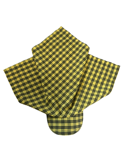 PLAID BANDANA HAT - 27"